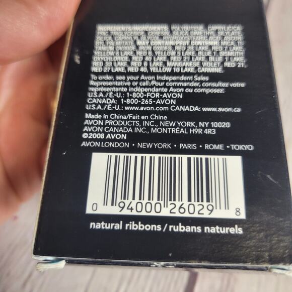 AVON 8 in 1 Lip Compact Palette Natural Ribbons with Case, Mirror and Brush NEW - Picture 5 of 5